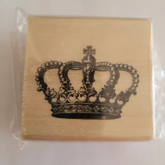 Crown Paris Romantique Mounted Rubber Stamp Queen Princess