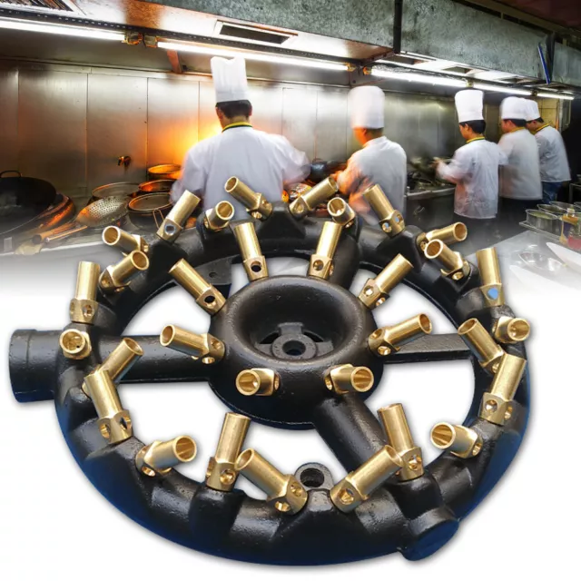 Kitchen Commercial Natural Gas Chinese Wok Range Pot 32-Tip Jet Burner