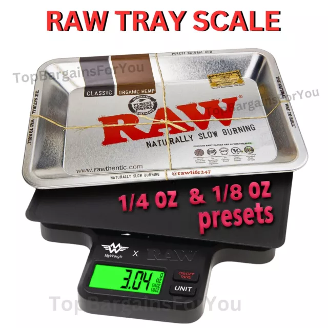 My Weigh X RAW Tray Digital Scale with Mini RAW Rolling Tray - 1000g 1kg