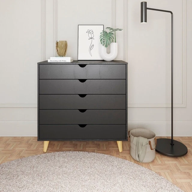 Mid Century Modern 5-Drawer Dresser