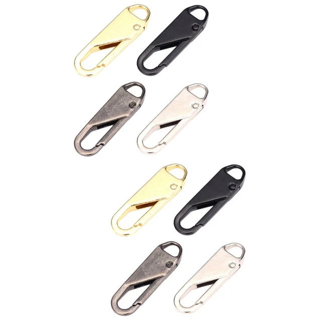 8 Pcs Zipper Pull Backpack Zipper Slider Jacket Zipper Head Bag Component