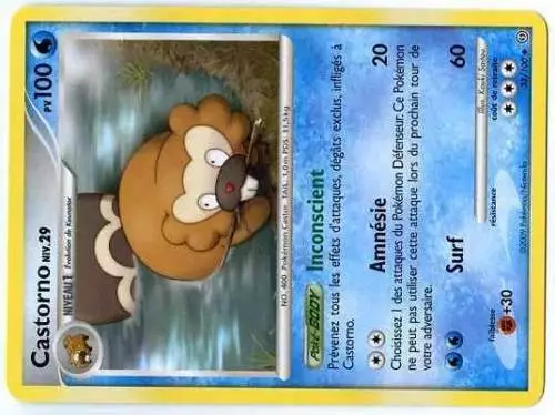 Pokemon Tempete Unco N°  32/100 Castorno 100 Pv