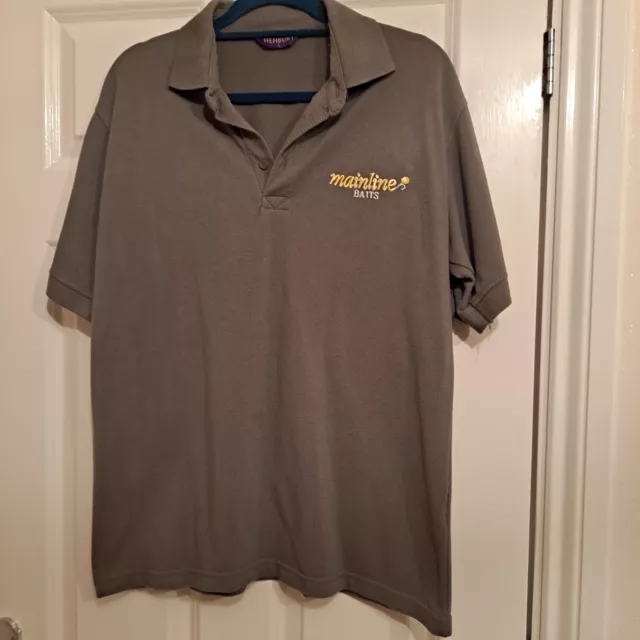 Mainline Baits Carp Fishing Polo Shirt VGC  L