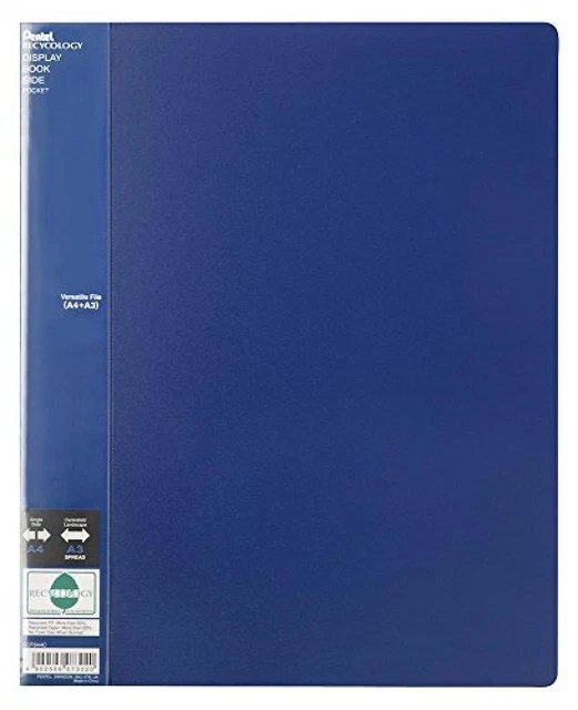 (TG. 644C) Pentel DCF644 portalistini Display Book Side 40 buste blu - NUOVO