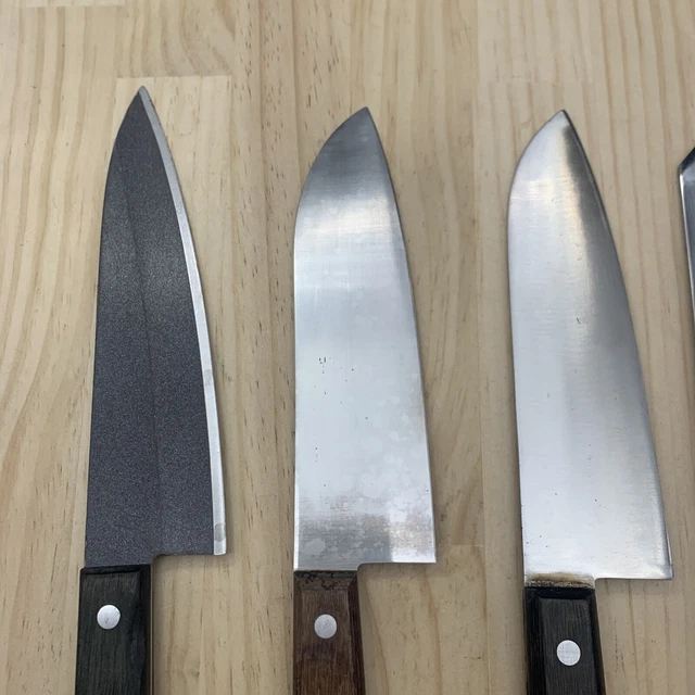 Damaged Lot of Ten Chef's Kitchen Knives  Santoku  Gyuto From Japan ST293 3