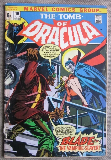 Tomb Of Dracula No.10 Key 1St. Appearance Of Blade The Vampire Slayer Uk Variant