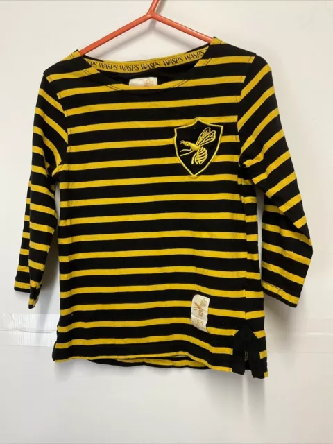 WASP (RUGBY) KIDS LONG SLEEVE TOP AGE 7/8 Emergency Fancy Dress