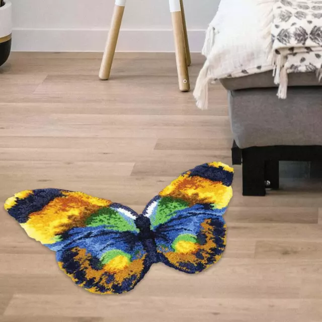 Latch Hook Craft Butterfly Carpet Latch Hooking for Beginners Dog