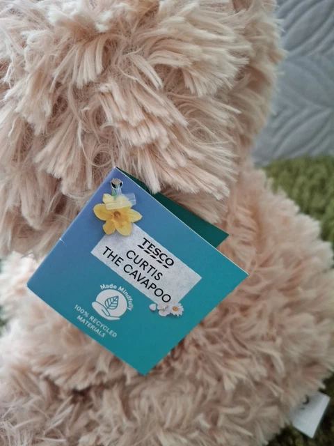 BNWT RARE TESCO Curtis The Cavapoo Beige Brown Puppy Dog Plush 13 ...