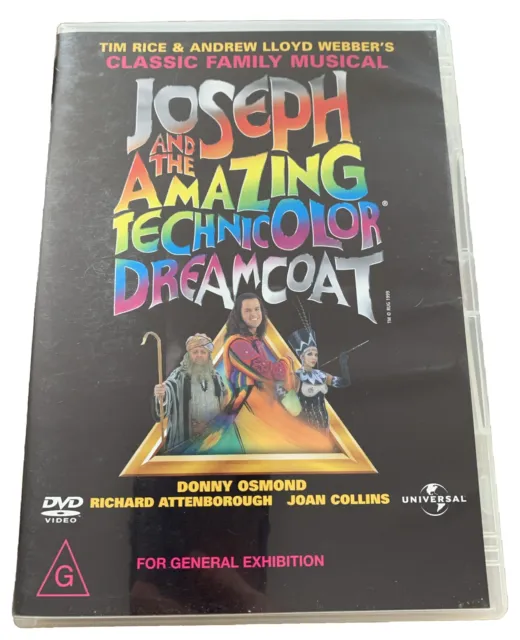 Joseph And The Amazing Technicolor Dreamcoat (DVD, 1999) Donny Osmond,