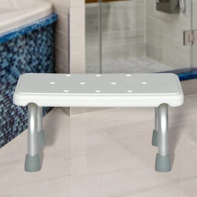 Shower Bench Portable Ergonomic Step Stool Non Slip for Elderly Disabled