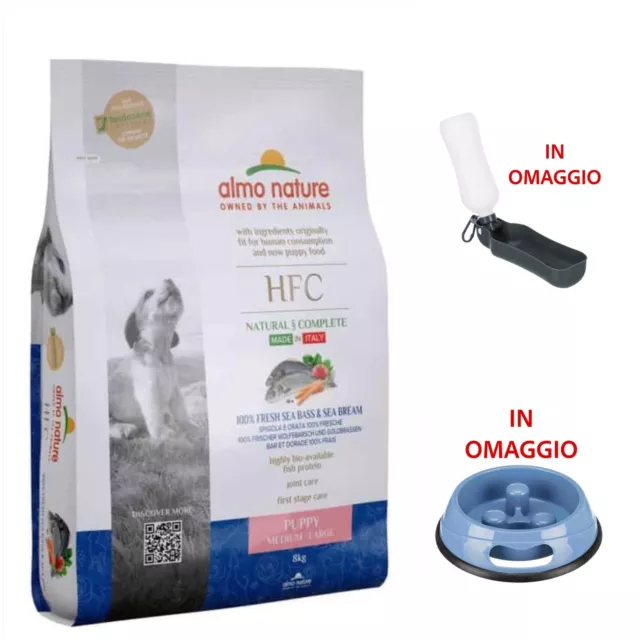 Croccantini per Cani  Almo Nature HFC Puppy - Spigola e Orata 8Kg MADE IN ITALY