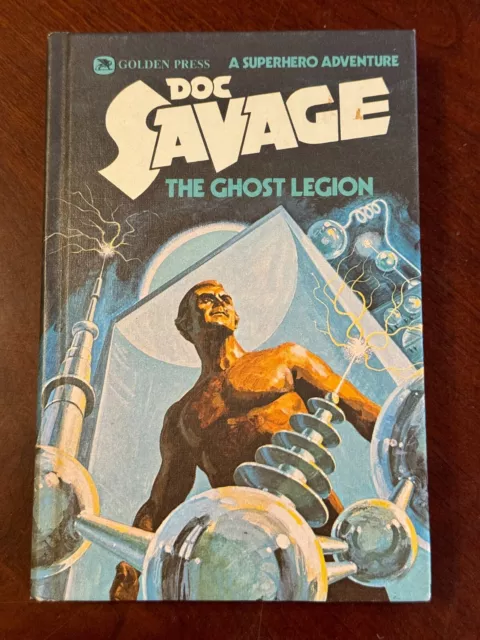 Doc Savage #3 The GHOST LEGION Robeson GOLDEN PRESS Superhero vtg book 1975