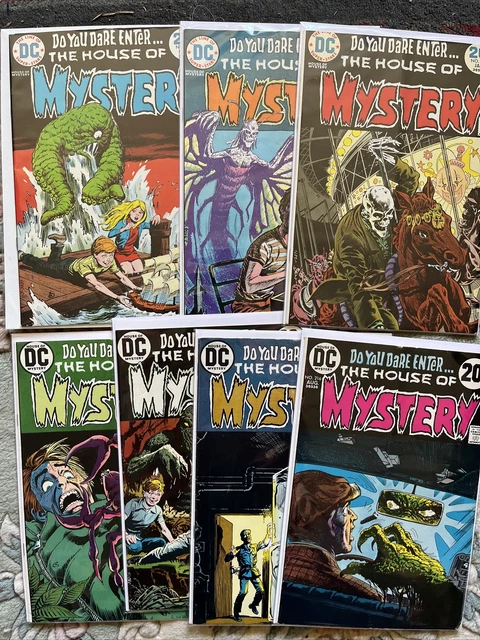 House Of Mystery 7 Comic Lot DC Bronze Horror 1973 #216 218 219 220 221 222 223