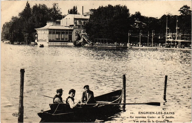 CPA Enghien les Bains Le Nouveau Casino et le Jardin FRANCE (1333083)