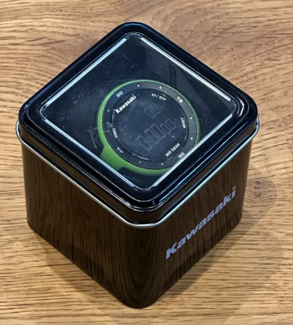 Kawasaki Digital Watch - Green / Black (186SPM2101) - New & Boxed 3