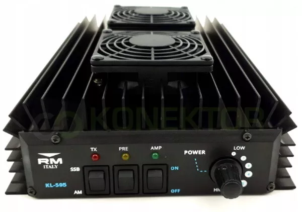 Rm Kl-505V Black Amplificatore Lineare Hf 300W - 12V Con Ventole