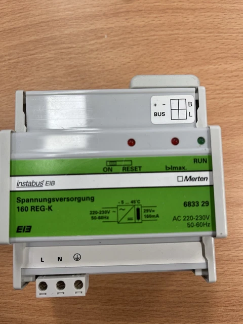 MERTEN INSTABUS EIB Spannungsversorgung 160 REG-K 6833 29 EUR 40,00 -  PicClick DE