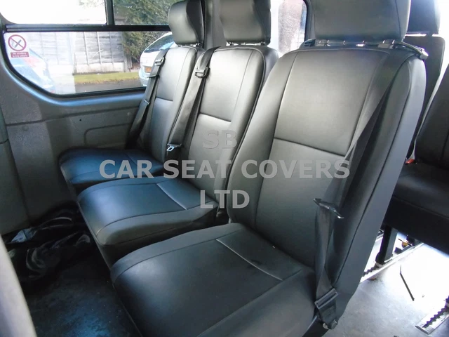 TO FIT A Renault Trafic 9 Seater 2021 Taxi Seat Covers Black