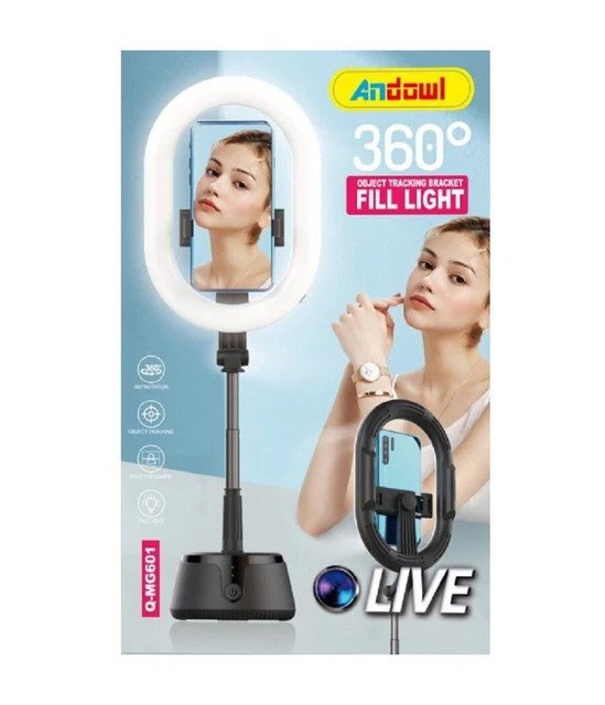 Anello Luminoso PEYOU Con Supporto Telefono - Luce LED Dimmerabile 10 Pollici - Foto 3