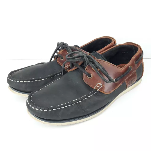 Scarpe Barbour da uomo UK 7 EUR 41 US 8 piani scarpe da barca designer stringate