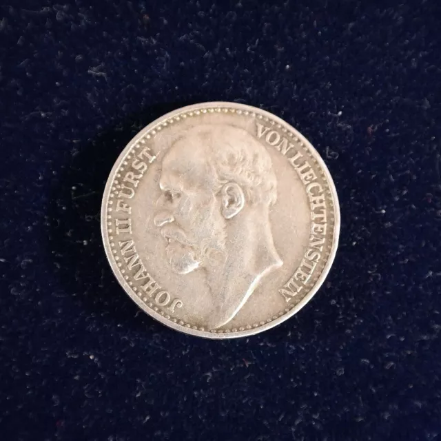 1 Franken 1924 Liechtenstein | Johann II. |  Silber