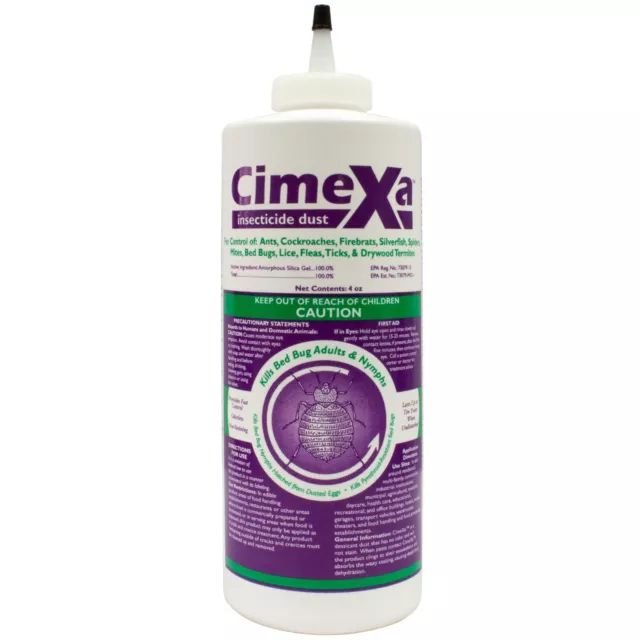 4 oz Cimexa Dust Pest INSECTICIDE Bedbugs Bees Silverfish etc.