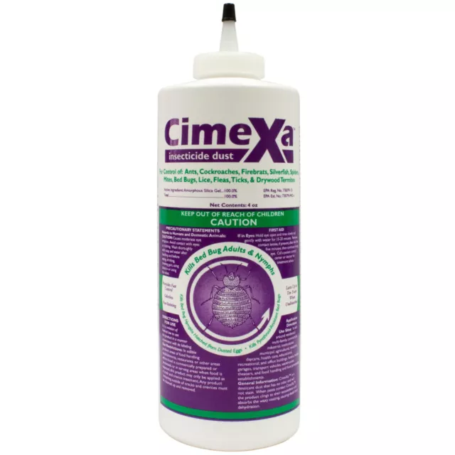 4 oz Cimexa Dust Pest Insect Control INSECTICIDE Bedbugs Bees Fleas Silverfish
