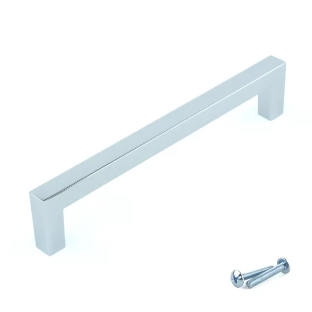 M4TEC Chrome Kitchen Cabinet Door Handles Cupboard Drawer Bedroom Furniture Pull