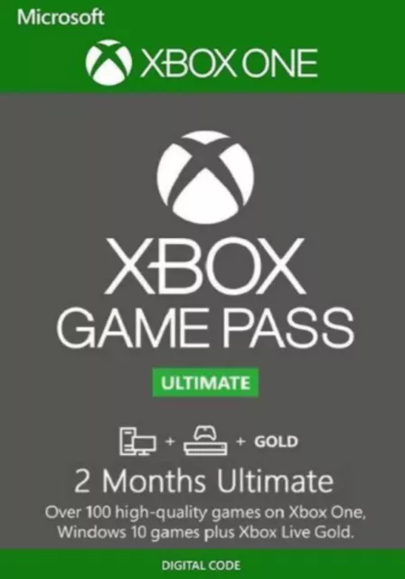 Xbox Gamepass Ultimate 2 Month Trial Subscription E-Delivery