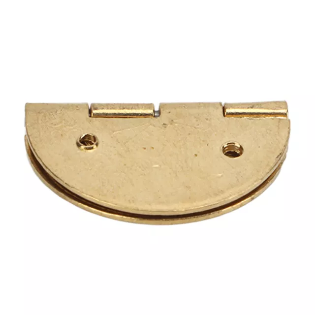 10pcs Mini Hinges Round Exquisite Retro Corrosion Resistance Brass Hinge Kit GF0