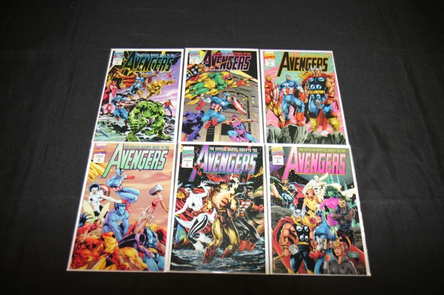 Official Marvel Index To The Avengers 1-6 Set/Lot 6Pc