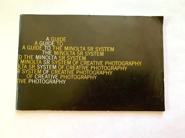 A Guide To The Minolta SLR System Book