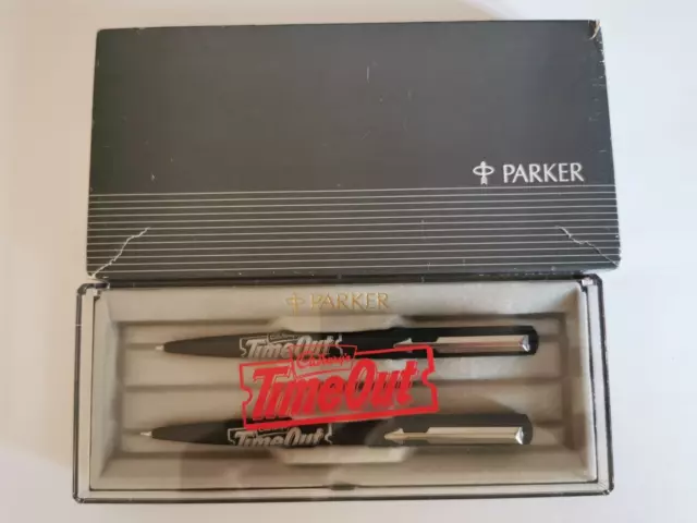 Vintage Parker Pen & Pencil Set Cadbury's Time Out Boxed