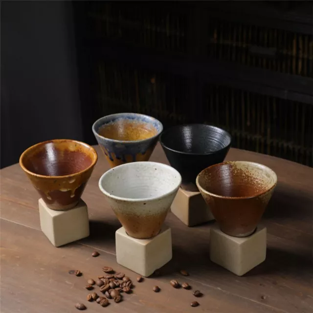 Pottery Retro Porcelain Cappuccino Latte Espresso Drinkware Tea Cup Coffee Mug