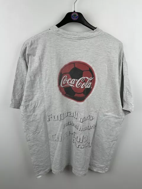 Coca Cola Vintage T-Shirt Grau Bunt Size XL 90s Retro