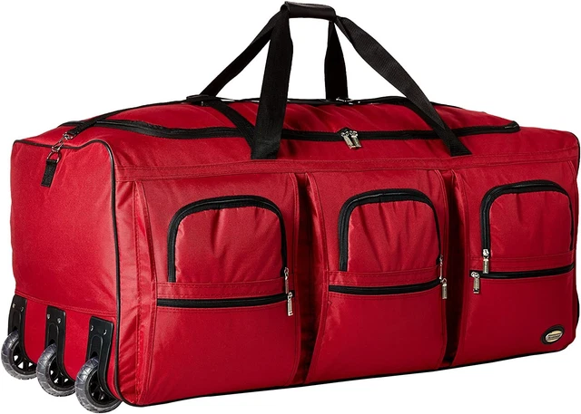 Duffel Bag Rolling Wheeled Travel Luggage Suitcase Trolley Bag Outdoor Upright