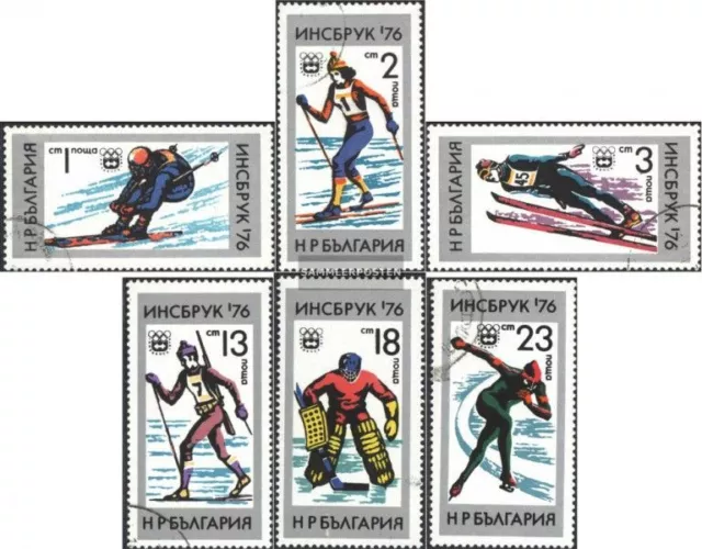 Bulgarie 2463-2468 (édition complète) oblitéré 1976 olympe. Jeux d'hiver, innsbr