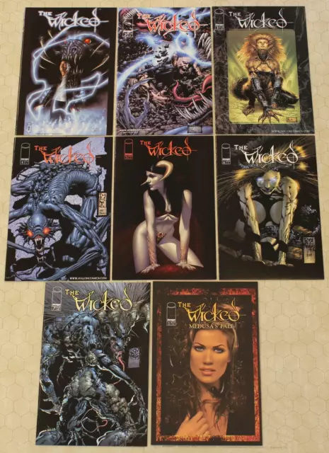 THE WICKED #1 - 7 (1999) COMPLETE Set, MEDUSA'S TALE NM (IMAGE Comics) !!