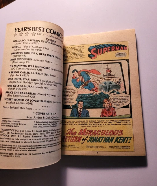 BEST OF DC - Blue Ribbon Digest Issues 7 to 12  [DC  1980 + 1981]   Nice Books 16