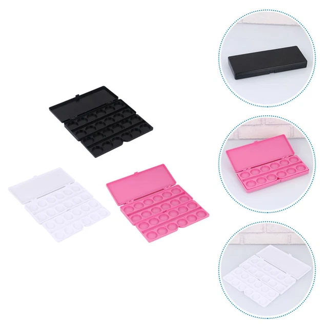 3 Pcs Farbmischtablett Nailart-Palette Nagelkunstfarbe Tonisieren