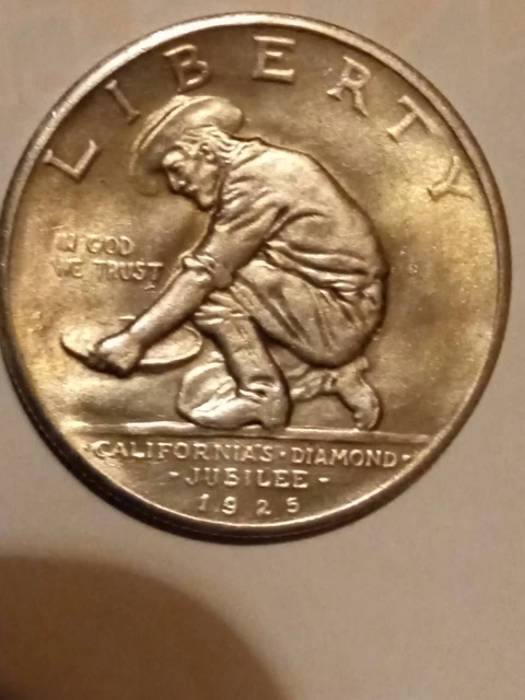 reproduction 1925s California diamond jubilee half dollar