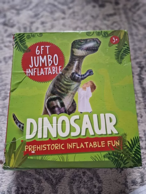 6ft Jumbo Inflatable Dinosaur Prehistoric Inflatable Fun At Home Ideal Kids Gift