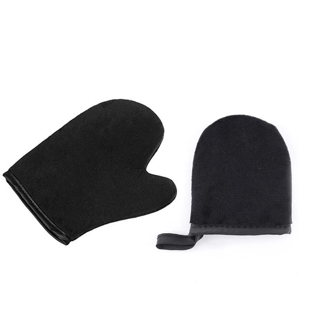Guante de limpieza corporal autocurtidor aplicador de aceites guantes accesorios para el cuidado de la piel