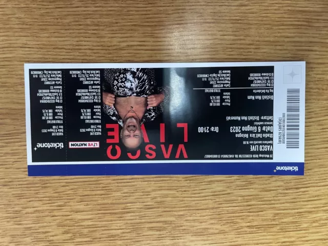1 biglietto Vasco Rossi Bologna