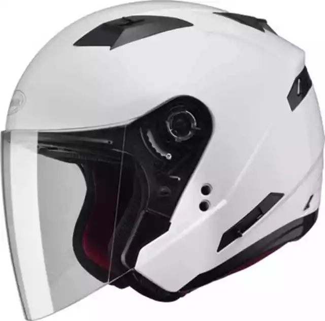 Motorcycle Helmet GMax OF77 Open Face Street Touring Pearl White 72-4744XS  HB