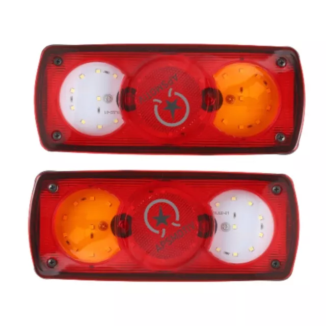 Pair of LED Tail Lights Assembly Rear Lamp for Mahindra Jeeto Mini Trucks
