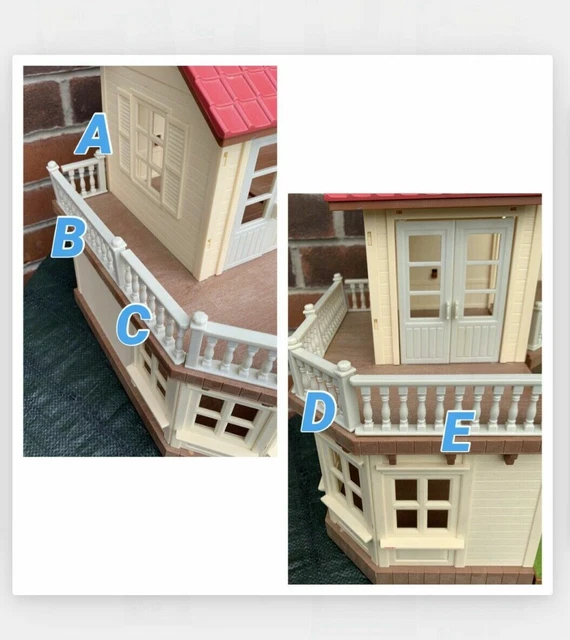 Sylvanian Families Beechwood Willow Hall House Spares Balcony Railings pin floor