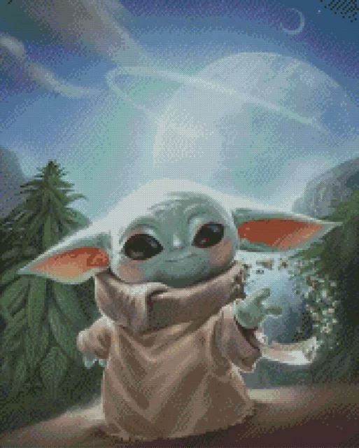 Baby Yoda - Cross Stitch Chart/Pattern/Design/XStitch