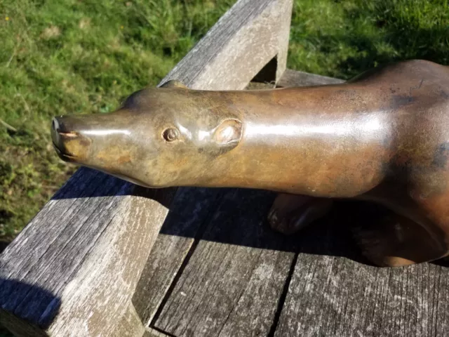 Ours Polaire Bronze Animalier Pierre Chenet 50Cms !